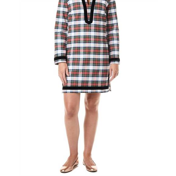 CASTAWAY Dresses & Skirts - NEW CASTAWAY tunic dress in white plaid